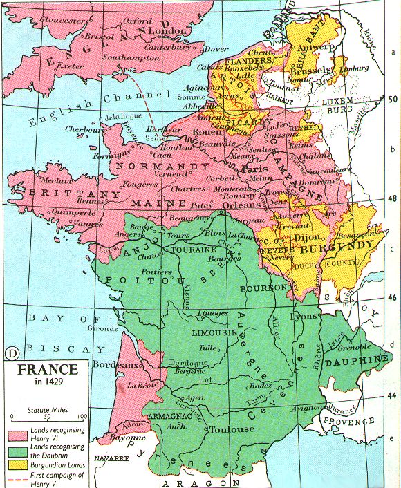 map of France